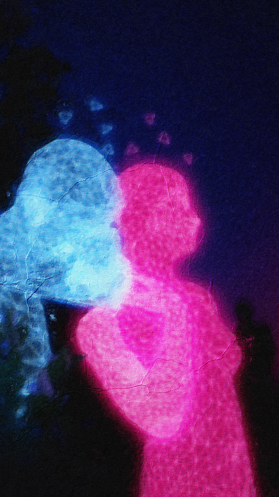 Artwork digitale di una figura spettrale